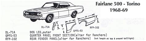 1963 fairlane sheet metal|1966 Ford torino fairlane parts.